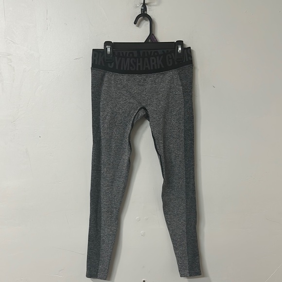 Gymshark Gray Leggings Athletic Stretchy Bottoms - Picture 1 of 3